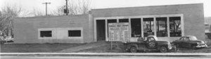 The library under construction, 1953 The library under construction, 1953