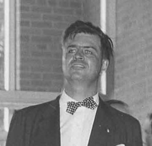 Governor G. Mennen Williams (in trademark bow tie) at the library’s Open House, April 25, 1954 Governor G. Mennen Williams (in trademark bow tie) at the library’s Open House, April 25, 1954