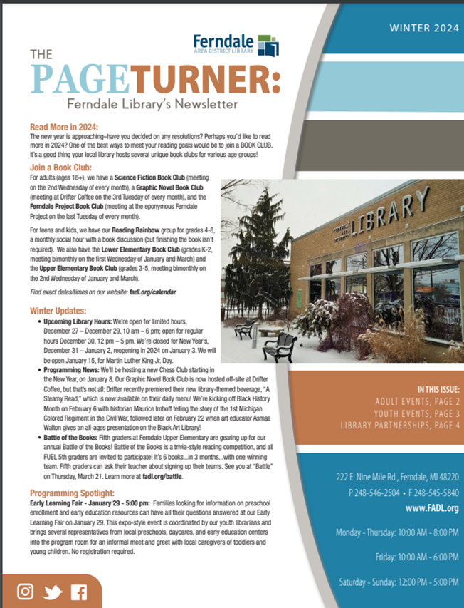 Winter 2024 Page Turner