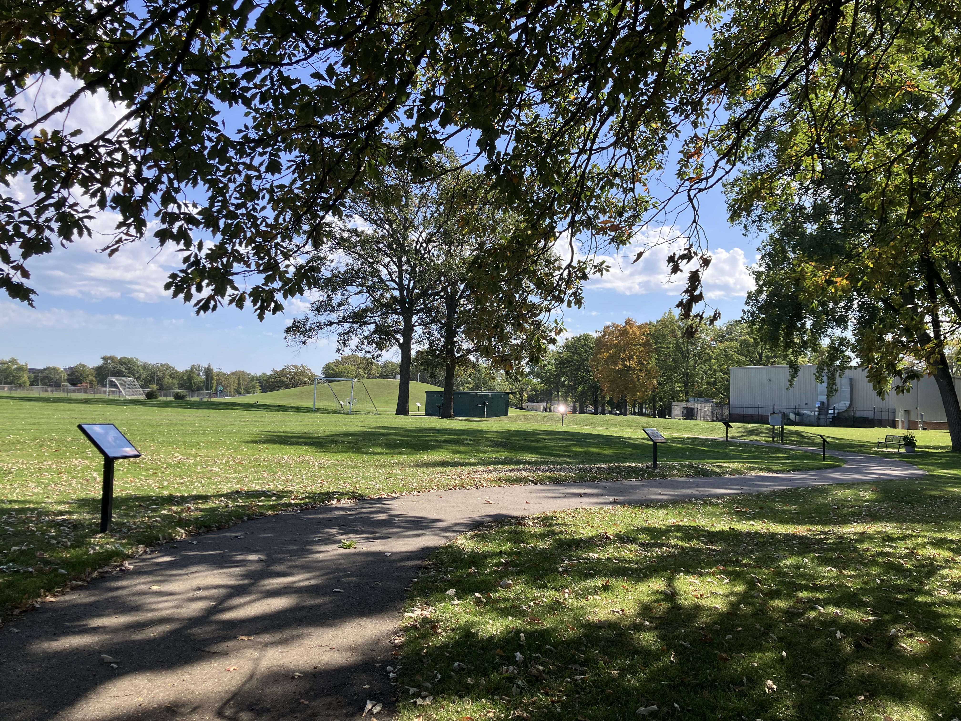 Winding Story Trail at Martin Road Park in the autumn