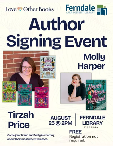 Author Talk & Book Signing: Romance Novelists Molly Harper & Tirzah Price